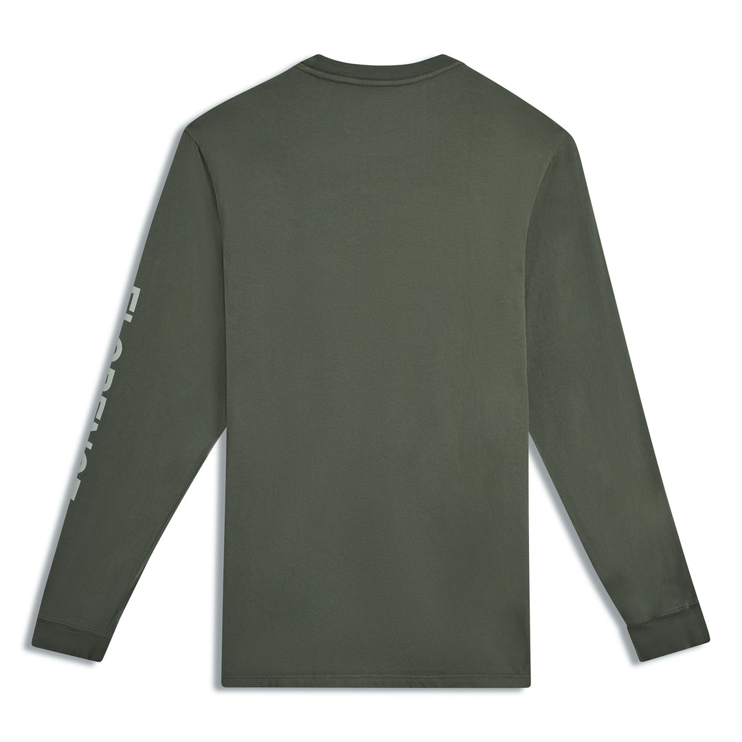 버지 롱 슬리브 티셔츠 Burgee Long Sleeve T-Shirt - Moss Grey