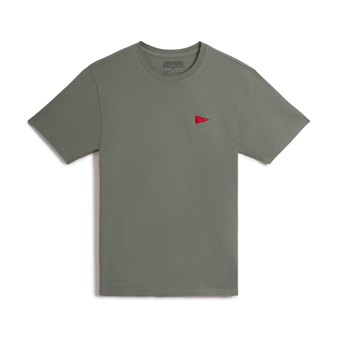 버지 티셔츠 Burgee T-Shirt - Moss Grey