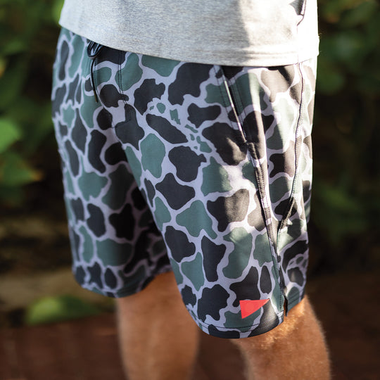 스탠다드 이슈 엘라스틱 숏 Standard Issue Elastic Short - Dark Emerald Camo