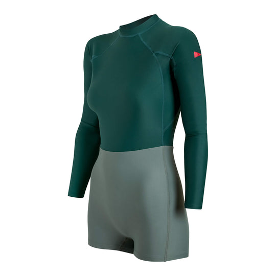 우먼즈 롱 슬리브 서프슈트 Women's Long Sleeve Surfsuit - Pine