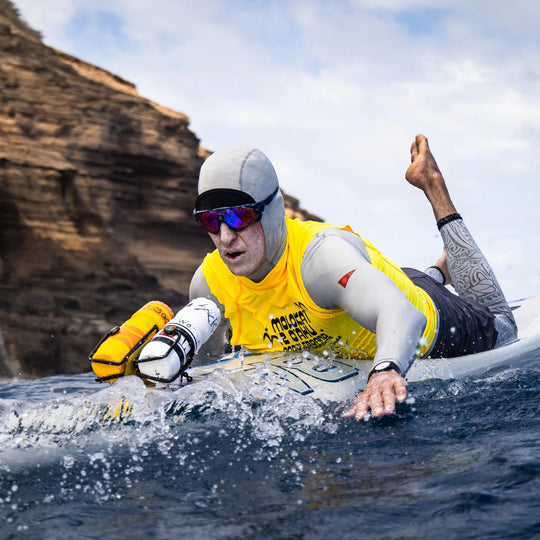 롱슬리브 후디드 래쉬가드 Long Sleeve Hooded Rashguard - Silver