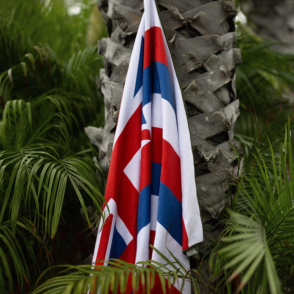[Florence x Slowtide] 하와이안 플래그 카모 퀵 드라이 타월 Hawaiian Flag Camo Quick Dry Towel