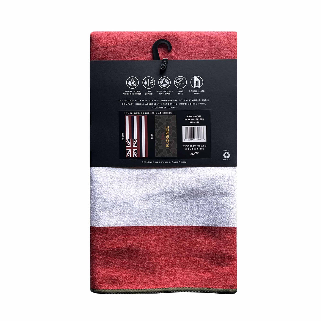 [Florence x Slowtide] 하와이안 플래그 카모 퀵 드라이 타월 Hawaiian Flag Camo Quick Dry Towel