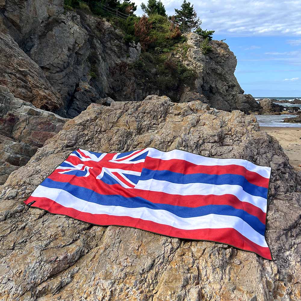 [Florence x Slowtide] 하와이안 플래그 카모 퀵 드라이 타월 Hawaiian Flag Camo Quick Dry Towel
